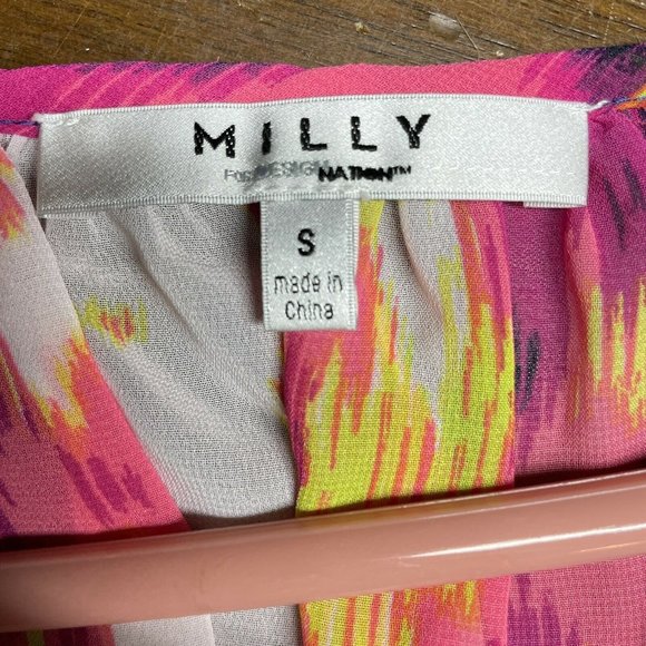 Milly For Design Nation Pink Blue Boho Tie-Dye Blo - Picture 8 of 9
